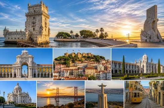 Mosaico de pontos turísticos